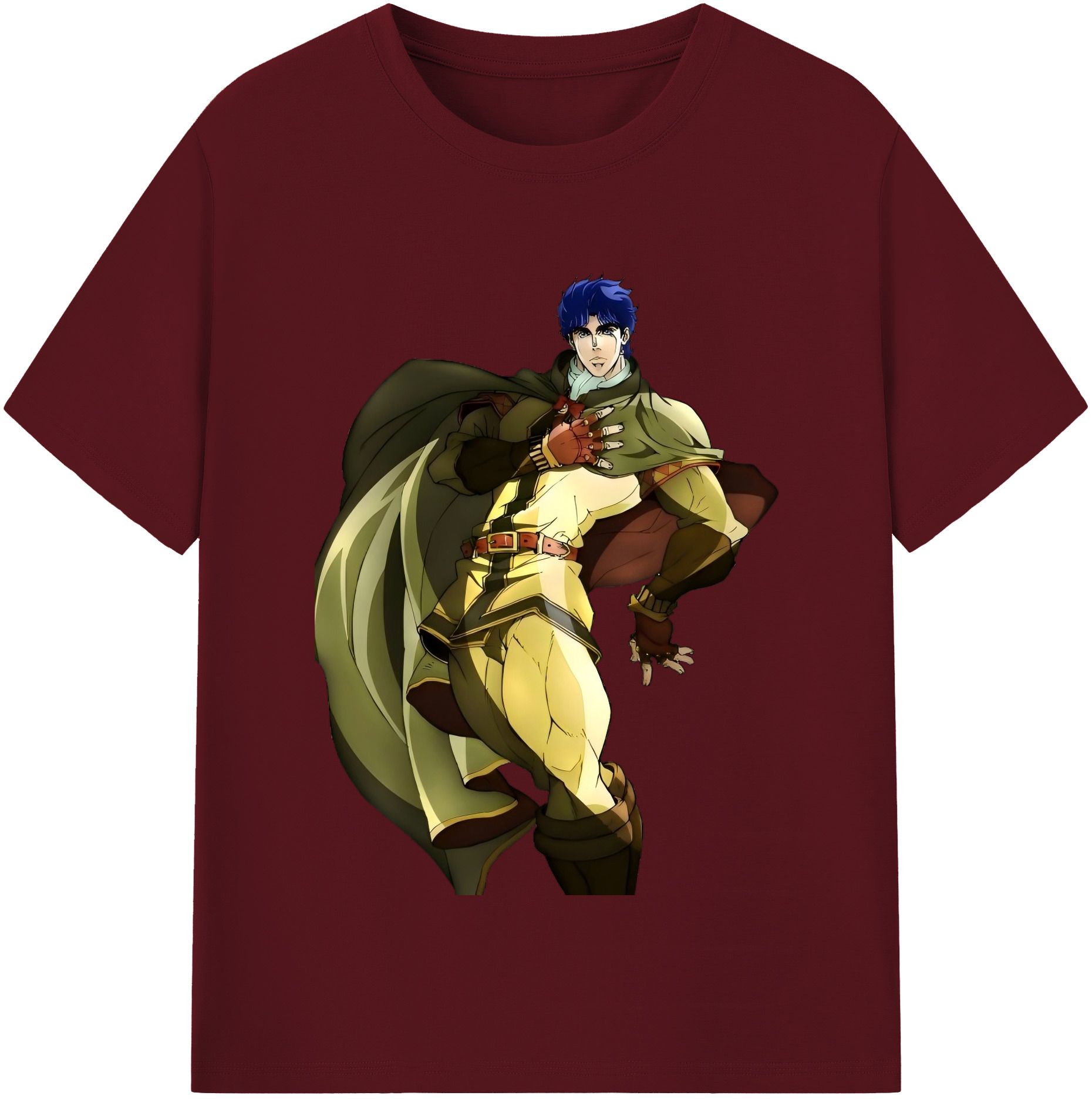 （画像用） ジョジョの奇妙な冒険 /ジョナサン?ジョースター JoJo's Bizarre Adventure Jonathan Joestar 綿100％半袖Tシャツ（フロントプリント）